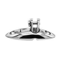 Charnière de bimini à dégagement rapide en acier inoxydable 316 avec pivotement à 360 pour montage sur pont marin, 91 mm, argent