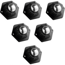 Roulettes robustes pour meubles avec roulements à billes, capacité de charge de 200 kg, roues pivotantes auto-adhésives