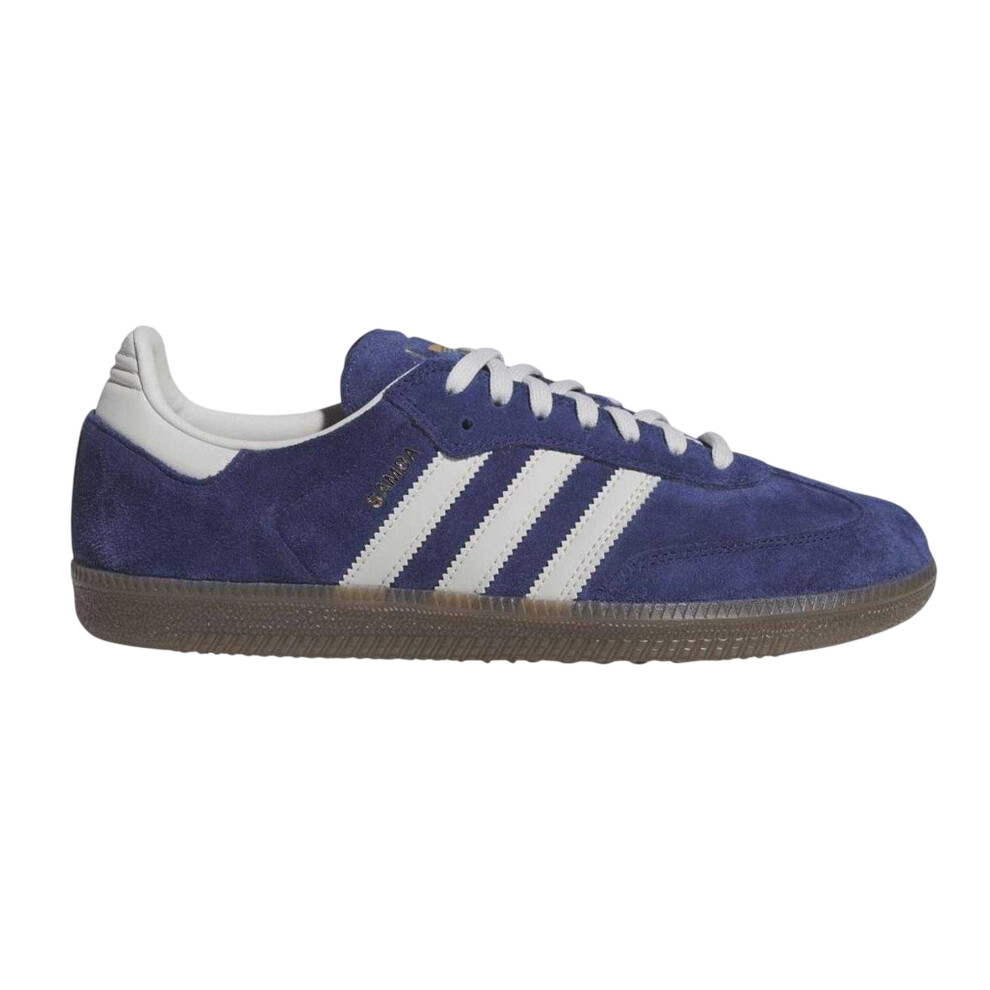 Adidas (8.5 Uk, Dark Blue) Mens Samba Adv Leather Trainers