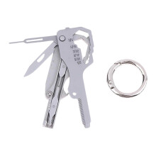 Pin eyector de tarjeta SIM compatible con llavero multiherramienta de metal con abridor de botellas y mini destornillador.