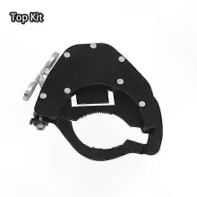 Kit de verrouillage universel pour régulateur de vitesse de moto, montage supérieur, acier inoxydable noir, réglage de vitesse par le pouce