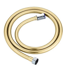 Tubo doccia 1,5m, interfaccia 4 punti, PVC con anima in rame, anti-groviglio, antideflagrante, resistente alla corrosione, rotazione 360 per bagno