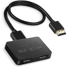 Divisor HDMI 1 entrada 2 salidas 4K 30Hz Compatible con HDCP 1.2 para duplicación de monitor dual