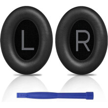 Ersatz-Ohrpolster, kompatibel mit Bose QuietComfort 45 Over-Ear-Kopfhörern, aus weichem Proteinleder, geräuschisolierendem Memory-Schaum