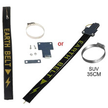 Car Anti-static Strip Grounding Copper Wire, Adjustable Wear-resistant Rubber Static Eliminator, for Car / SUV, Black