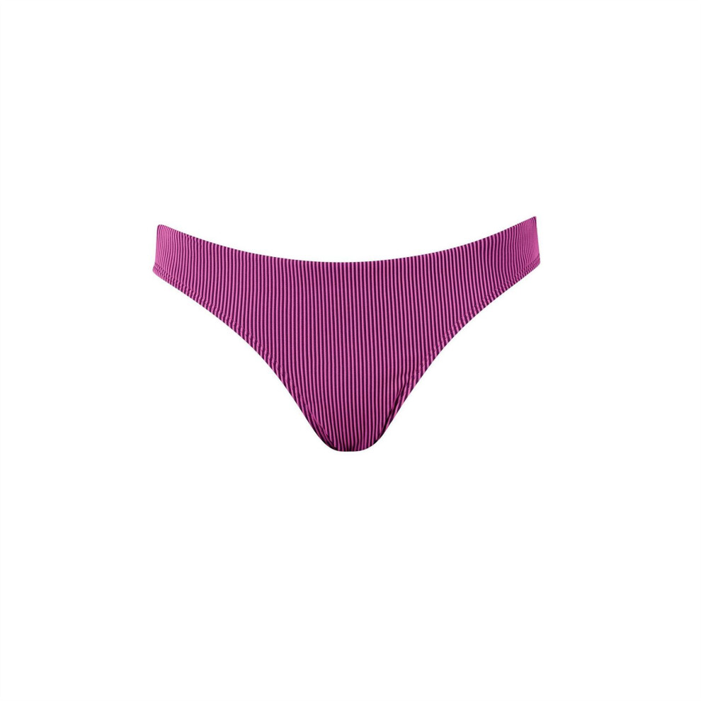 Puma (14 Uk, Pink) Womens/Ladies Ribbed Bikini Bottoms