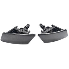 Headlight Washer Nozzle Compatible with Citroen C4 Peugeot 307, ABS Black, Pair of 2