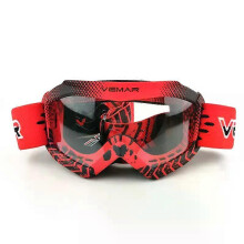 Occhiali per motocross per bambini, lente PC antivapore antipolvere con protezione UV, fascia regolabile per casco per fuoristrada MTB