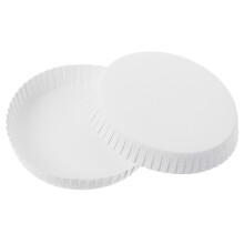 Coperchi di carta monouso per tazze, compatibili con tazze da tè domestiche, bianchi, 100 pezzi