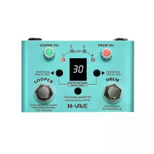 Pedal de efeito para guitarra M-VAVE LOOPER, com máquina de bateria integrada, loop de frase e afinação, compatível com guitarra elétrica