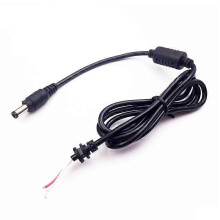 Cabo de alimentação DC macho 4.0 x 1.7mm para adaptador de notebook Compatível com Lenovo, HP, Dell, comprimento 1.2m