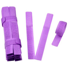 Velcro Cable Ties 30Pcs Reusable Nylon Wire Organiser Straps for Cords 18x2cm Purple