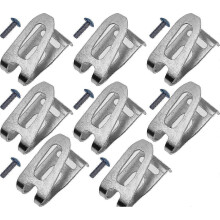 Gancho de cinto para furadeira, Compatível com Makita 346449-3 modelos BDA350 BDF452 BTD144, pacote com 8 unidades + parafusos