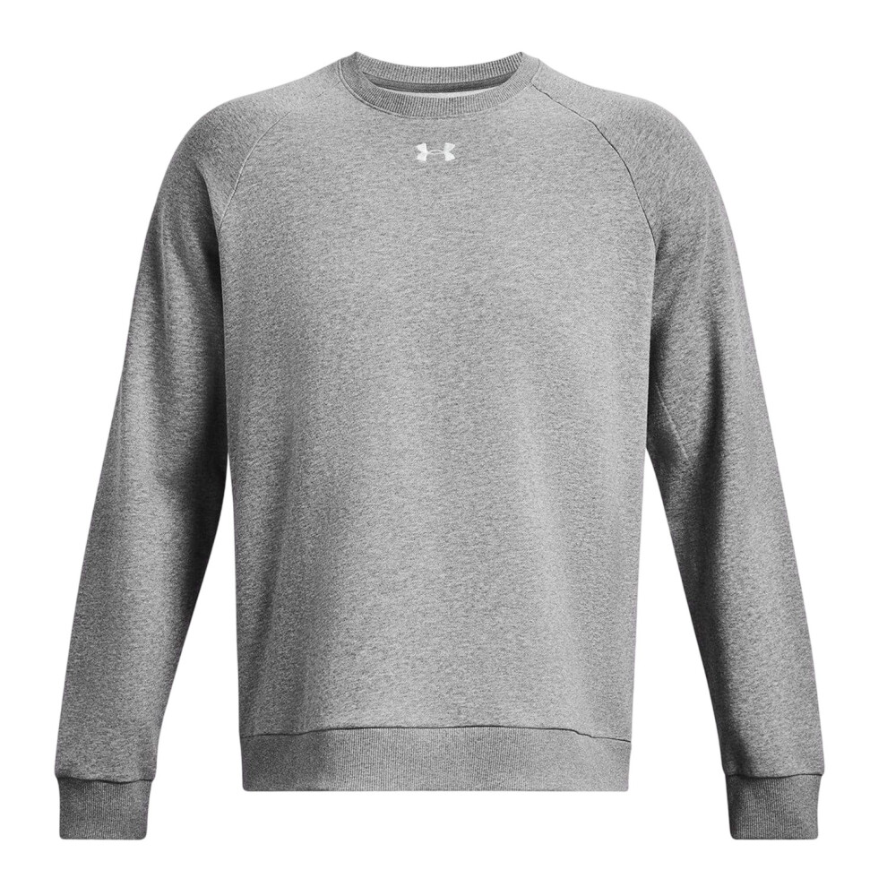 Under Armour (S, Frost Gray) Mens Rival Fleece Sweatshirt
