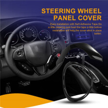 2Pcs for Vezel HR-V HRV 2021 2022 Interior Car Glossy Black Steering Wheel Panel Cover Trim Decoration Frame