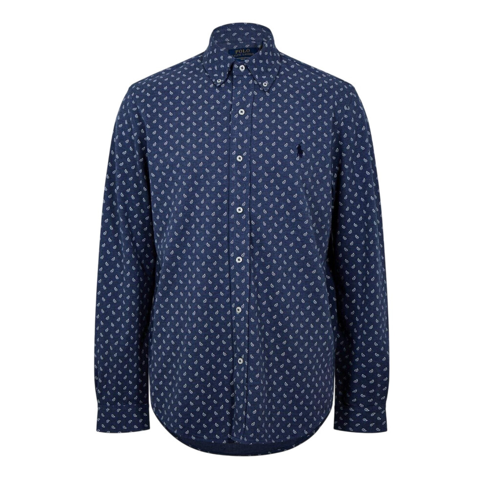 Ralph Lauren (Xl, Paisley) Mens Premium Cotton Button-Down Shirt