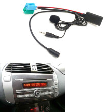 Car 6+8Pin Audio Aux Cable Microphone Handsfree Mobile Phone Free Calling Adapter for Bravo 2007+