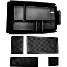 Center Console Organizer Tray for 2020 2021 Escape Car Armrest Storage Box with Non-Slip Mat Interior Accessories