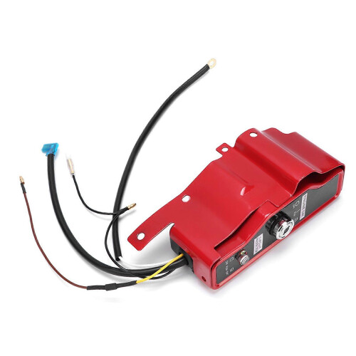 Ignition Switch Panel Compatible with Honda GX340 GX390 Engine, 2 Keys, Red 1