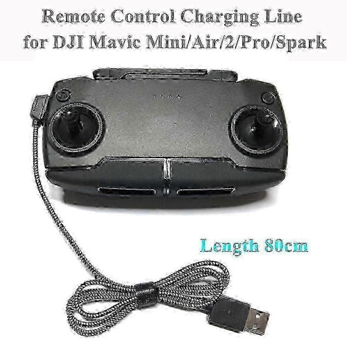 USB Charging Cable Compatible with DJI Mavic Mini, Air, 2, Pro, Spark Remote Control, 80cm Nylon 1