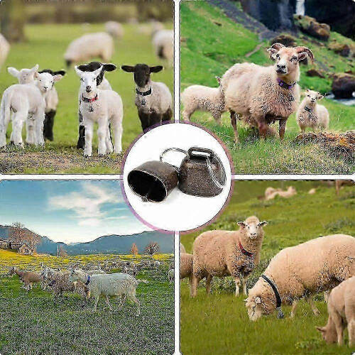 Adjustable Collars with Bells for Small Livestock, Sheep, Cattle, Goats, 5 Pack 1