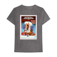 (XXL, Charcoal Grey) James Bond Unisex Adult Diamonds Are Forever Cotton T-Shirt