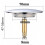 Universal Fit Bath Plug - Rustproof Double Seal for Standard Bathtubs 3