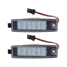 Luz de matrícula de repuesto compatible con Toyota Rav 4 HiAce Vanguard, 18 bombillas LED, ajuste directo.