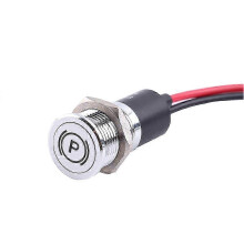 Luz indicadora LED de 12 V y 14 mm compatible con bicicletas, coches, furgonetas, camiones y barcos.