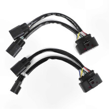 Paquete de 2 arneses de conversión de faros delanteros compatibles con camionetas Dodge Ram 2009-2018, para actualización de faros proyectores.
