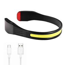 Faro frontal COB, 230 luz difusa, 1200mAh recargable USB, IPX5 impermeable, para exterior, carrera, pesca, ciclismo, camping
(字符数:102)