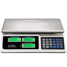 Gewerbliche digitale Lebensmittelwaage mit 30 kg/66 lb Kapazität, LCD-Display und Preisberechnung
