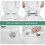 D Shape Soft Close Toilet Seat with Quick Release, Adjustable Hinges, White PP Plastic 2