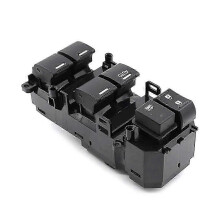 Interrupteur de lève-vitre électrique compatible avec Honda CR-V CRV 2014 2015 2016 2017, noir, ABS