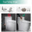 D Shape Soft Close Toilet Seat with Quick Release, Adjustable Hinges, White PP Plastic 5