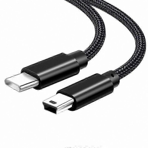 USB-C to Mini-B 5-Pin OTG Cable for Camera, Controller, MP3, GPS Data Sync