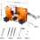 Chainsaw Chain Sharpener Compatible with All Saws, 3 Sharpening Heads, Handheld Tool 2