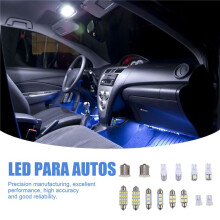 14X White LED Car Interior Inside Light Dome Trunk Map License Plate Lamp Bulbs