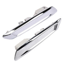 Car Front Left & Right Chrome Molding Compatible with BMW F10 F11 528I 535I