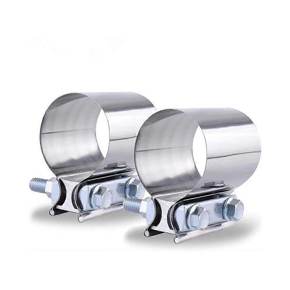 Exhaust Clamp 6 Inch 304 Stainless Steel Sleeve Coupler Pipe Repair Clamp 76.2Mm 6933168072579