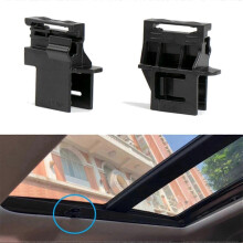 Befestigungsclips für die Sonnenblende des Schiebedachs, kompatibel mit Honda CR-V 2017-2021, schwarzer Kunststoff, 4er-Pack