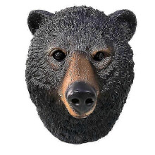 Masque d'ours noir en latex, tête entière, masque réaliste d'animal sauvage pour les événements d'Halloween