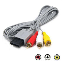 Cable Compatible with Nintendo Wii and Wii U for RCA AV Composite Audio Video