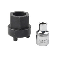 Air Conditioning Compressor Clutch Hub Remover Tool, 2-Piece Metal Set, Compatible with Denso 5SE12C 5SEL12C 6SEL14C 7SEU16CA