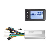 Electric Bike Brushless Controller 25A with G51 LCD Display Electric Bicycle Scooter E-Bike Accessories 24-48V 500W