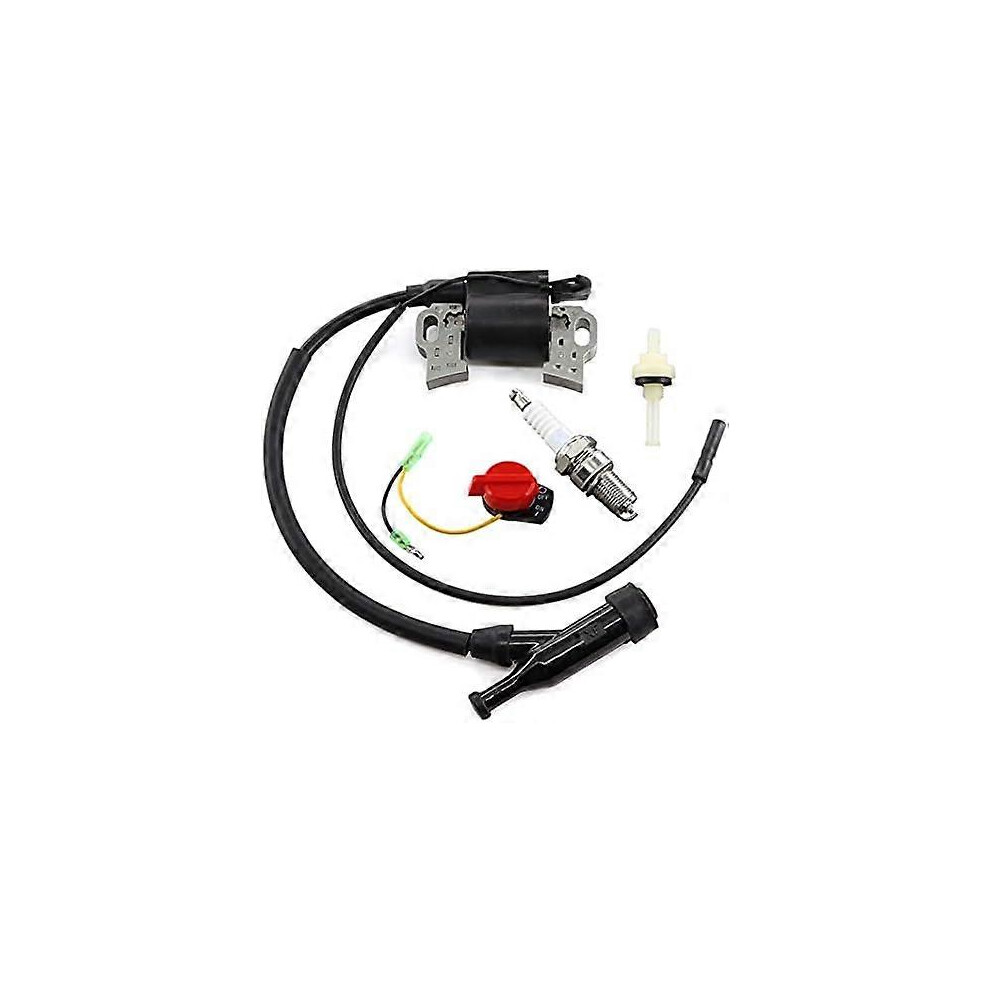 Ignition Coil Compatible With Honda Gx240 Gx270 Gx340 Gx390 With Spark Plug & Switch 6933168077239