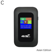 Router inalámbrico 4G LTE con batería de 2100 mAh, carga rápida USB tipo C y compatibilidad con bandas globales.