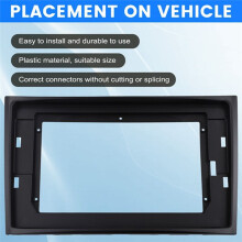 2Din 10.1 Inch Car Frame Fascia Adapter Canbus Box Decoder Android Radio Dash Fitting Panel Kit for XC90 2003-2014
