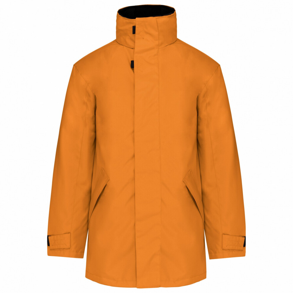 (Xs, Orange/Black) Kariban Unisex Adult Quilted Parka 5063470718627