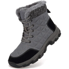 Botas de nieve unisex Zapatos de invierno impermeables Peludos de trekking Gris 40 — botas invierno mujer